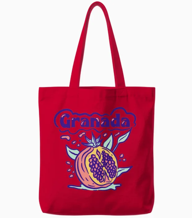 Granada Tote Bags in Red