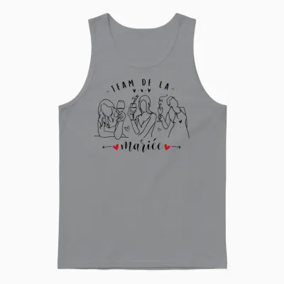 Bride Team Surprise for a Team Bride T-Shirt, White, S Unisex Tank Top - Sport Grey