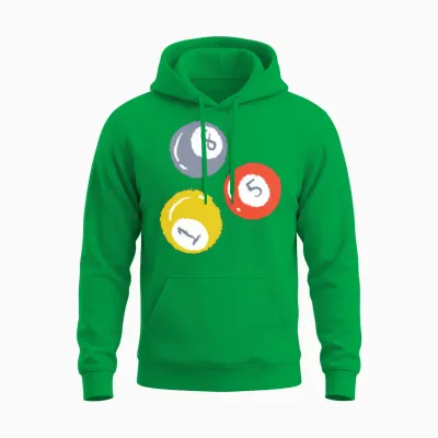 3 Billiards Ball Unisex Hoodie - Irish Green