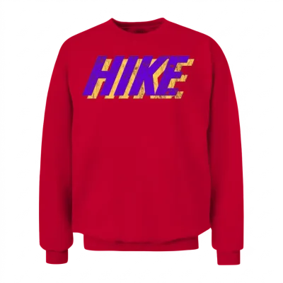 Retro Style Hike Unisex Sweatshirt - Red