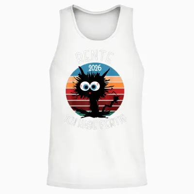 Rente 2026 Ich Habe Fertig Unisex Tank Top - White