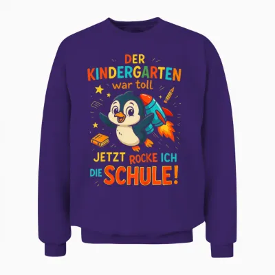 Children's First Day of School Unisex Sweatshirt - Purple