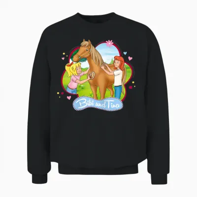 Bibi & Tina - Pferde Sommer Unisex Sweatshirt - Black