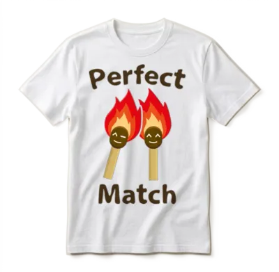 Perfect Match Unisex T-Shirt - White