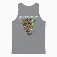 Magic: the Gathering Bloomburrow Portrait Vintage T-Shirt, Black, S Unisex Tank Top in Sport Grey - 1