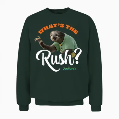 Zootopia - Flash Sloth What's the Rush Unisex Sweatshirt - Forest