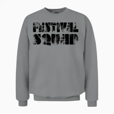 Festival Squad Black Unisex Sweatshirt - Sport Grey
