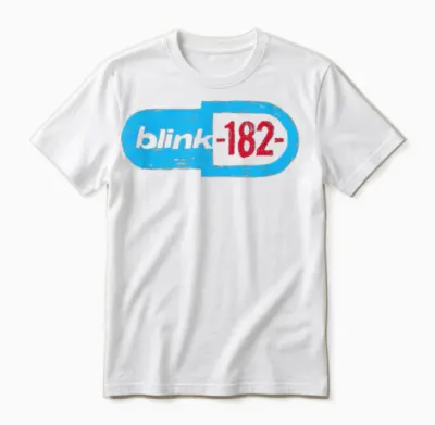 Blink-182 Official State Enema T-Shirt, White, S Unisex T-Shirt - White