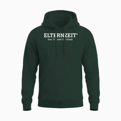 Elternzeit Father Das U Steht Für Holiday Papa Parenting T-Shirt, Black Unisex Hoodie - Forest
