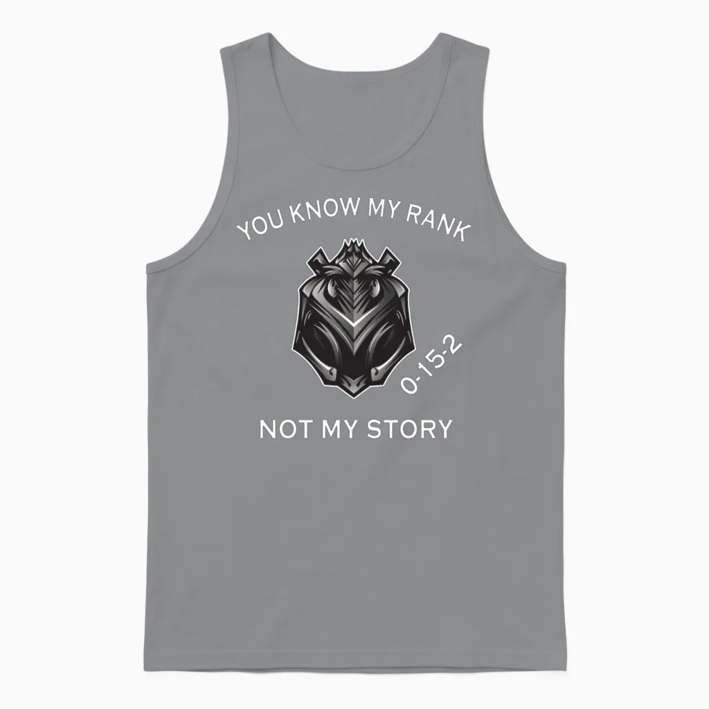 League Iron Feeder Legend Rank Lol Gamer Unisex Tank Top in Sport Grey