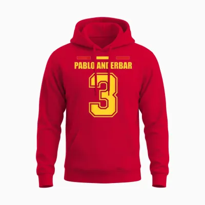 Lustige Namen Spanien Trikot Für Mallorca Und Die Party Unisex Hoodie - Red