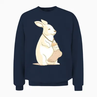 Lucky Human Foot Unisex Sweatshirt - Navy