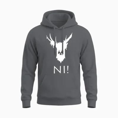 Knights Who Say Ni Unisex Hoodie - Charcoal