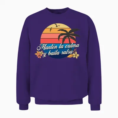 Baila Salsa Cubana for Salsa Dancers Unisex Sweatshirt - Purple