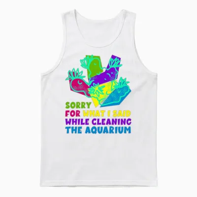 Funny Aquarium Owner Unisex Tank Top - White