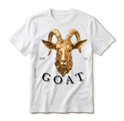 G O a T Unisex T-Shirt - White