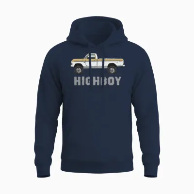 Highboy Durango Tan Unisex Hoodie - Navy