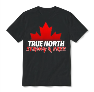 True North Strong & Free Unisex T-Shirt - Black