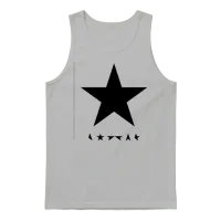 David Bowie Album Cover Blackstar Unisex Tank Top - Ash – 1