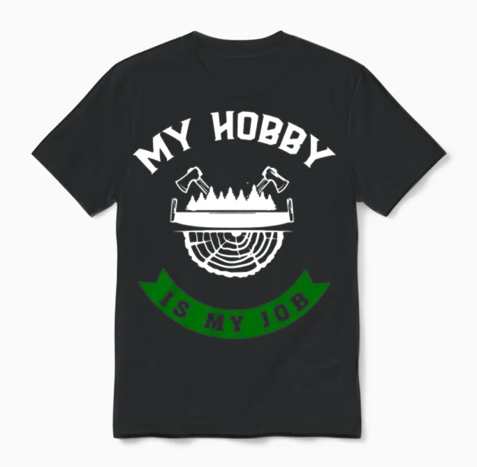 Job Forester Funny Unisex T-Shirt in Black