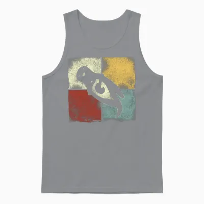 Otter Retro Vintage Unisex Tank Top - Sport Grey