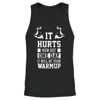 Gym Training Fitness Workout Quote Funny Awesome Unisex Tank Top - Black – 2