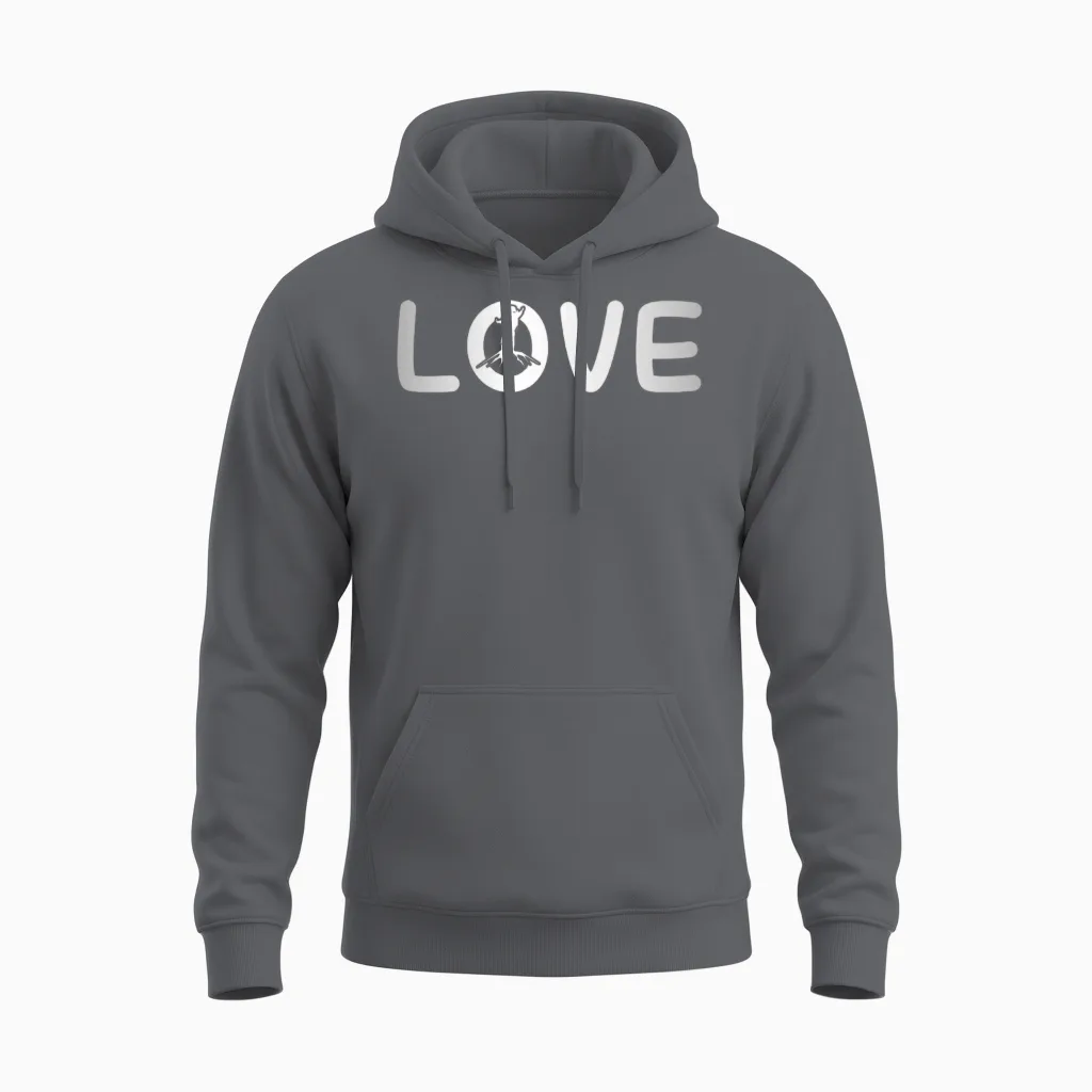 Hiking Love & Outdoors Gift Unisex Hoodie in Charcoal