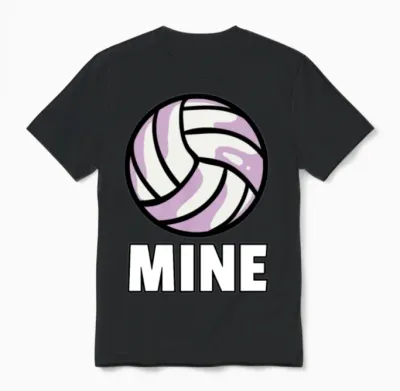 Volleyball Volleyballer Player Volleyballing Gift Unisex T-Shirt - Black
