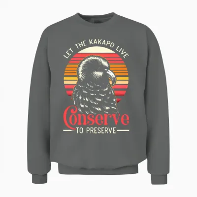 Endangered Species Kakapo Animal Rights Activist Unisex Sweatshirt - Graphite Heather
