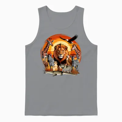 Zookeeper Africans Animal Jungle Safari Zoo Keeper Wildlife Unisex Tank Top - Sport Grey