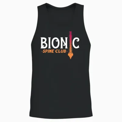 Bionic Spine Club Unisex Tank Top - Black