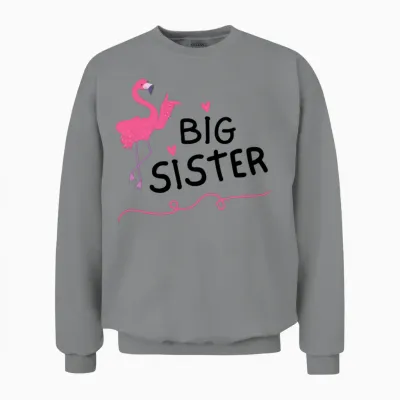 Big Sister Little Brother Matching Outfits Toddler Unisex Sweatshirt - Sport Grey