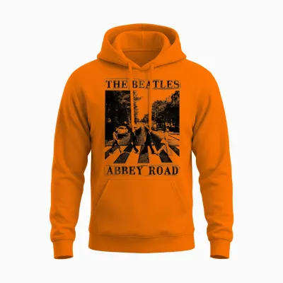 Die Beatles - Abbey Road Unisex Hoodie - Safety Orange