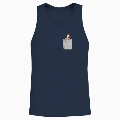 Disney Pixar Toy Story Sheriff Woody Mini Pocket Icon Unisex Tank Top - Navy