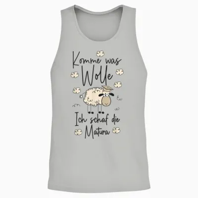 Abschluss 2026 Komme Was Wolle Ich Schaf Die Matura 2026 Unisex Tank Top - Ash
