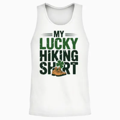 My Lucky Hiking Unisex Tank Top - White