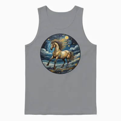 Horses Running Unisex Tank Top - Sport Grey