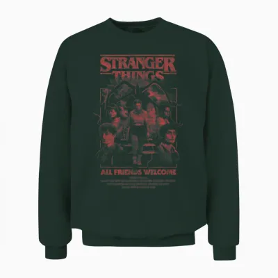 Stranger Things Mindflayer Group Horror Movie Unisex Sweatshirt - Forest