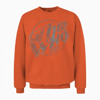 The Who Offizielles Vintage Faded Logo 1966 Unisex Sweatshirt - Orange