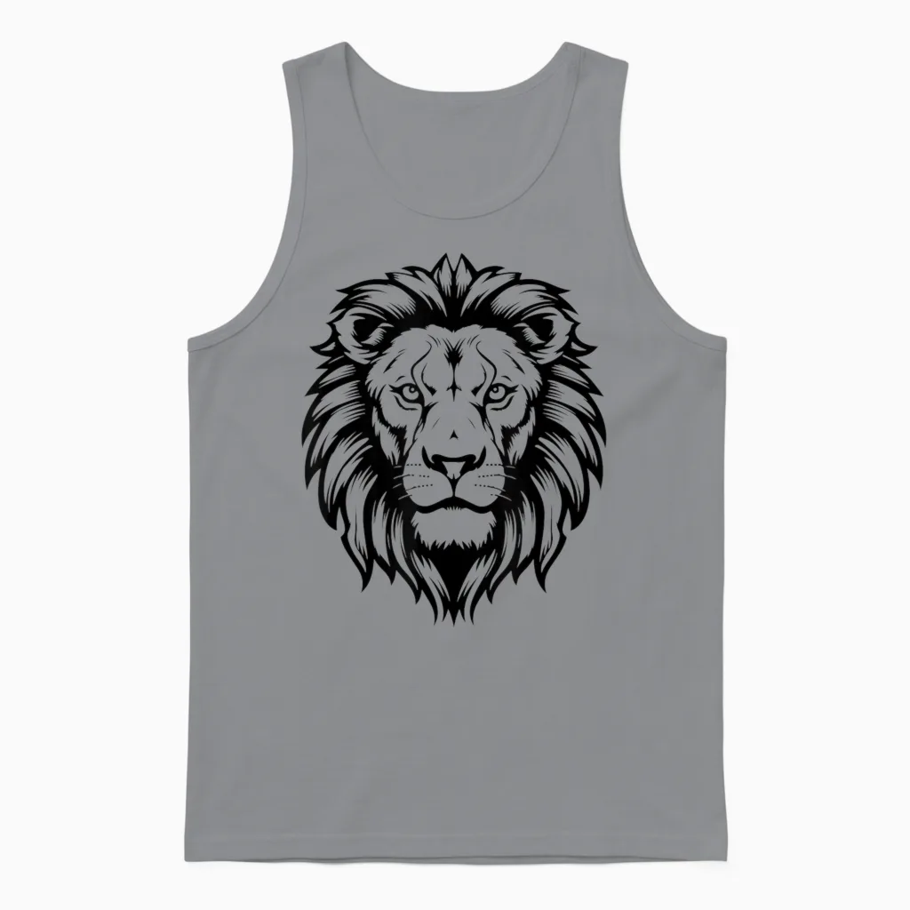 Oranje Löwen Gesicht Niederlande Holland Unisex Tank Top in Sport Grey