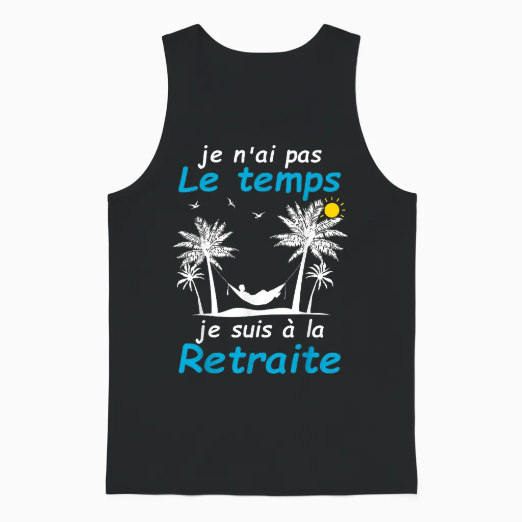Retirement Gift Idea for Men Women Funny Retirement T-Shirt, Black, S Unisex Tank Top in Black