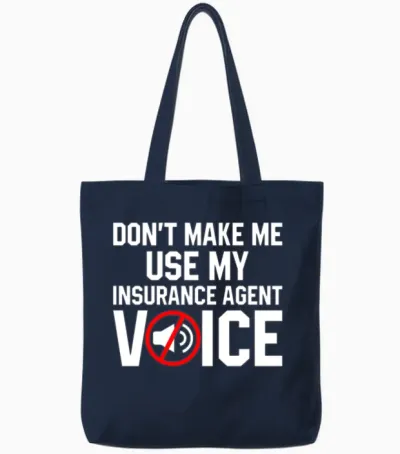 Funny Broker Tote Bags - Navy