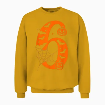 Funny 67 Six Seven Meme Couple Matching Halloween Costume Unisex Sweatshirt - Gold