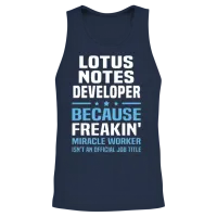 Lotus Notes Developer — Programmers & It Unisex Tank Top - Navy – 2