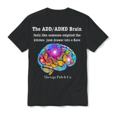 The Add Brain Is a Rave Unisex T-Shirt - Black