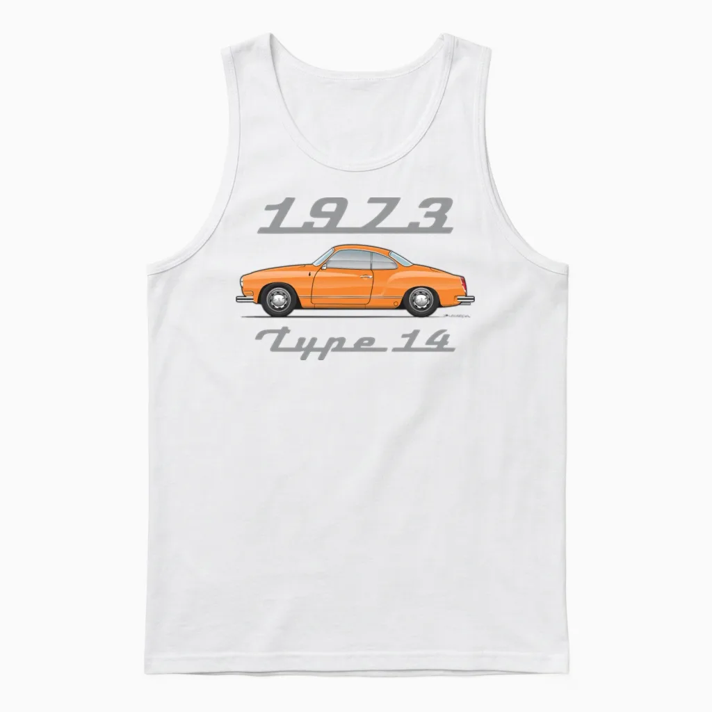1973 Amber Unisex Tank Top in White