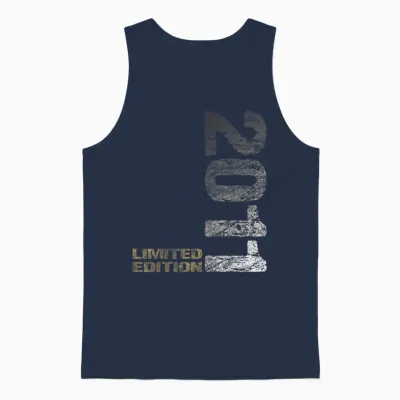 2011 Junge Mädchen 15. Geburtstag Limited Edition 15 Unisex Tank Top - Navy