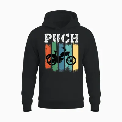 Puch Mofa Retro Klassiker Zweirad Kult Fahrer Unisex Hoodie - Black