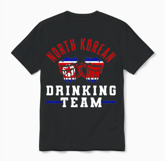 North Korea Unisex T-Shirt in Black