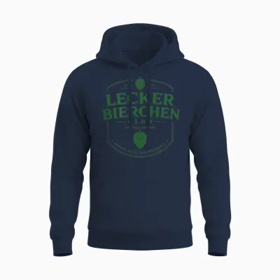Lecker Bierchen Club (backprint) Unisex Hoodie - Navy